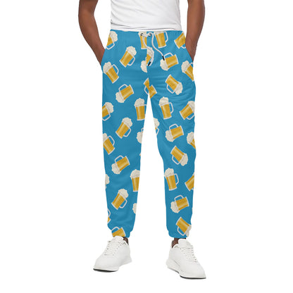Mug Of Beer Pattern Print Cotton Pants