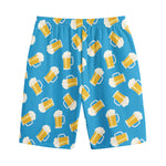 Mug Of Beer Pattern Print Cotton Shorts