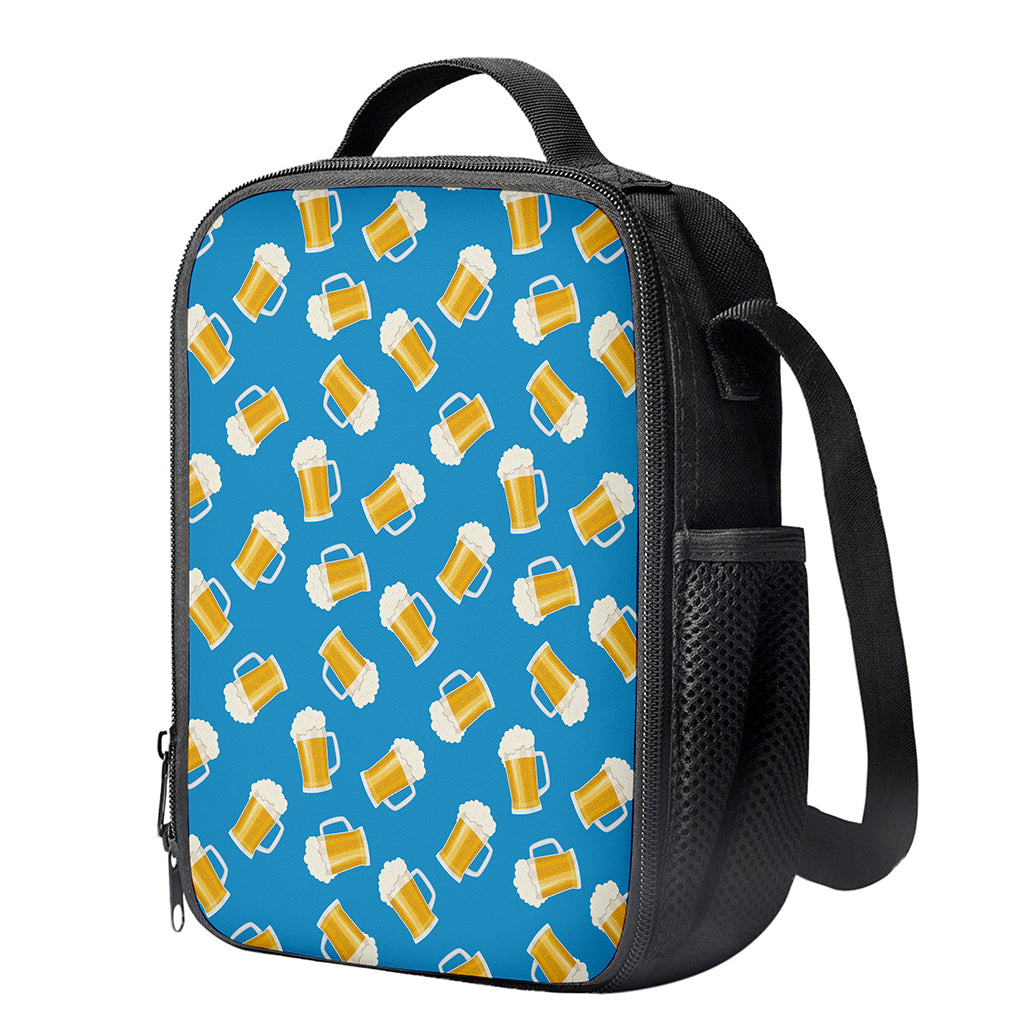 Mug Of Beer Pattern Print Crossbody Lunch Bag