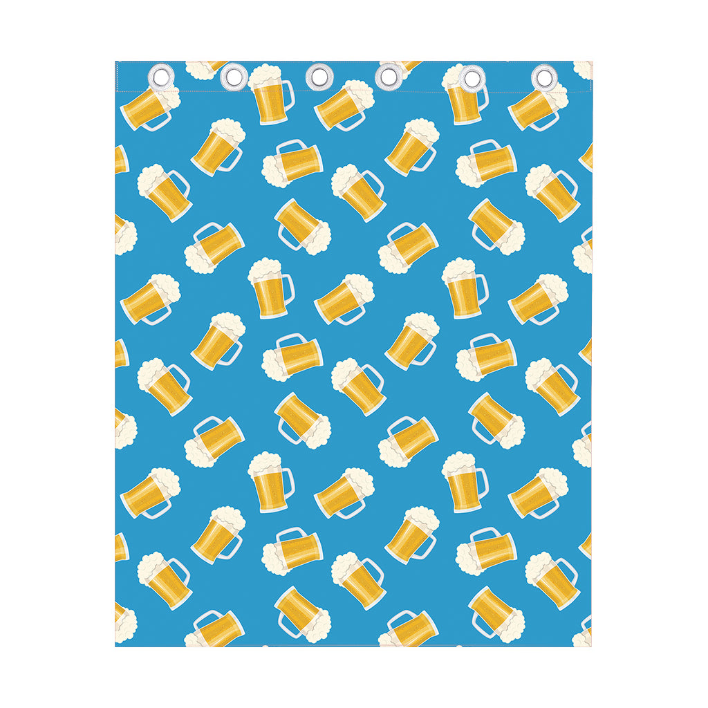 Mug Of Beer Pattern Print Curtain