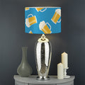 Mug Of Beer Pattern Print Drum Lamp Shade