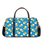 Mug Of Beer Pattern Print Duffle Bag