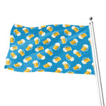 Mug Of Beer Pattern Print Flag