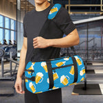 Mug Of Beer Pattern Print Gym Bag