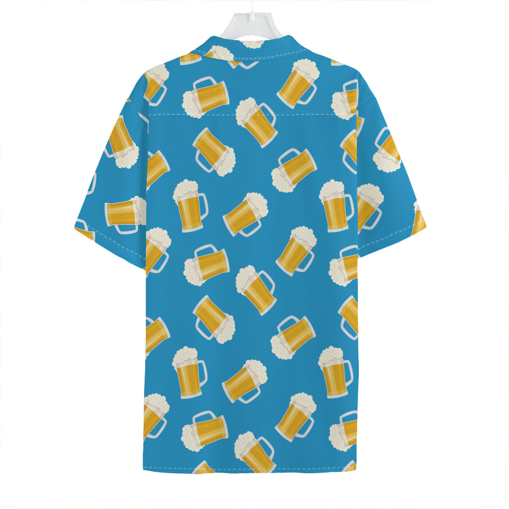 Mug Of Beer Pattern Print Hawaiian Shirt