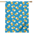 Mug Of Beer Pattern Print House Flag