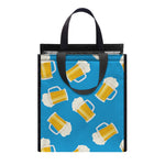 Mug Of Beer Pattern Print Insulated Lunch Tote