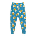 Mug Of Beer Pattern Print Jogger Pants