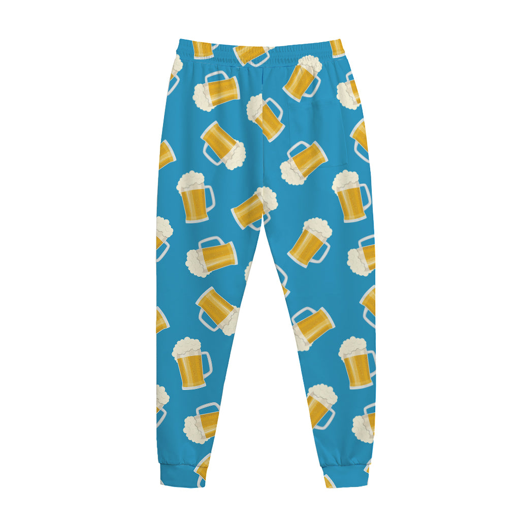 Mug Of Beer Pattern Print Jogger Pants
