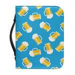 Mug Of Beer Pattern Print Leather Bible Cover