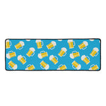 Mug Of Beer Pattern Print Long Kitchen Mat