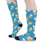 Mug Of Beer Pattern Print Long Socks
