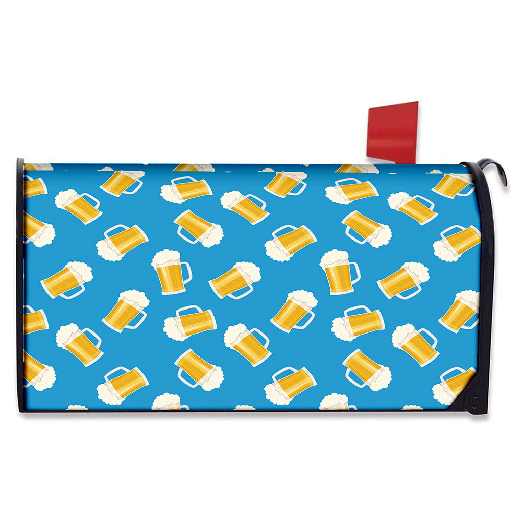 Mug Of Beer Pattern Print Mailbox Cover