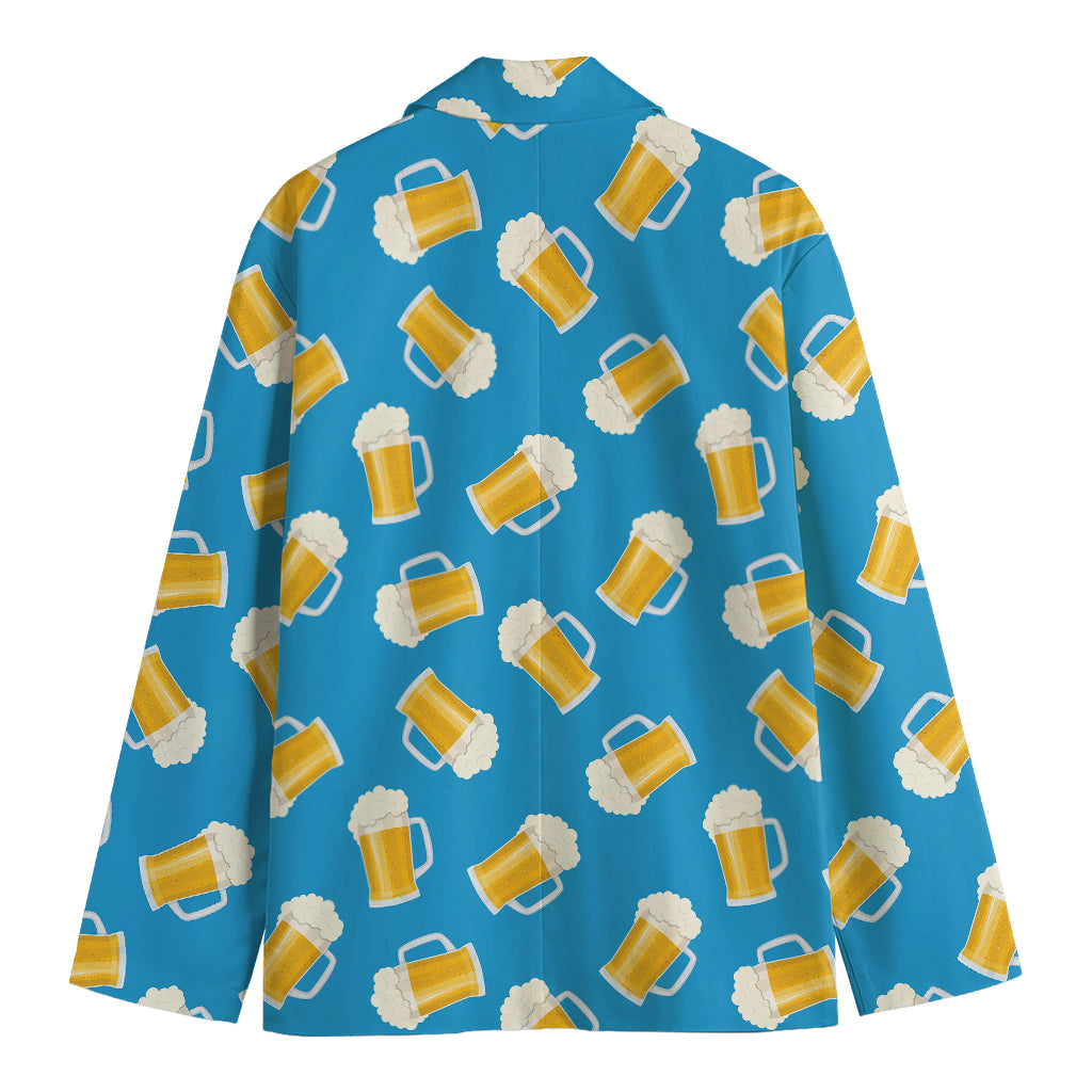 Mug Of Beer Pattern Print Men's Blazer