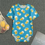 Mug Of Beer Pattern Print Men's Bodysuit