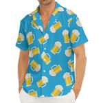 Mug Of Beer Pattern Print Men's Deep V-Neck Shirt