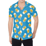Mug Of Beer Pattern Print Men's Shirt