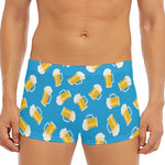 Mug Of Beer Pattern Print Men's Short Boxer Briefs