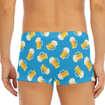 Mug Of Beer Pattern Print Men's Short Boxer Briefs