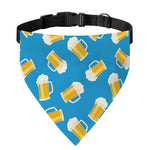 Mug Of Beer Pattern Print Over The Collar Dog Bandana