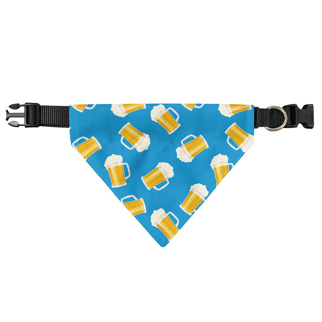 Mug Of Beer Pattern Print Over The Collar Dog Bandana