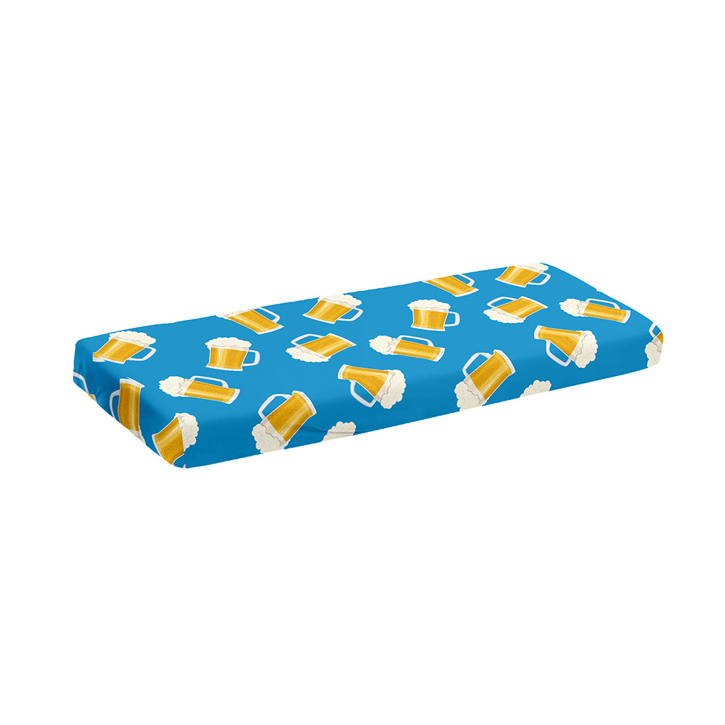 Mug Of Beer Pattern Print Piano Keyboard Cover