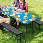 Mug Of Beer Pattern Print Picnic Table Cover