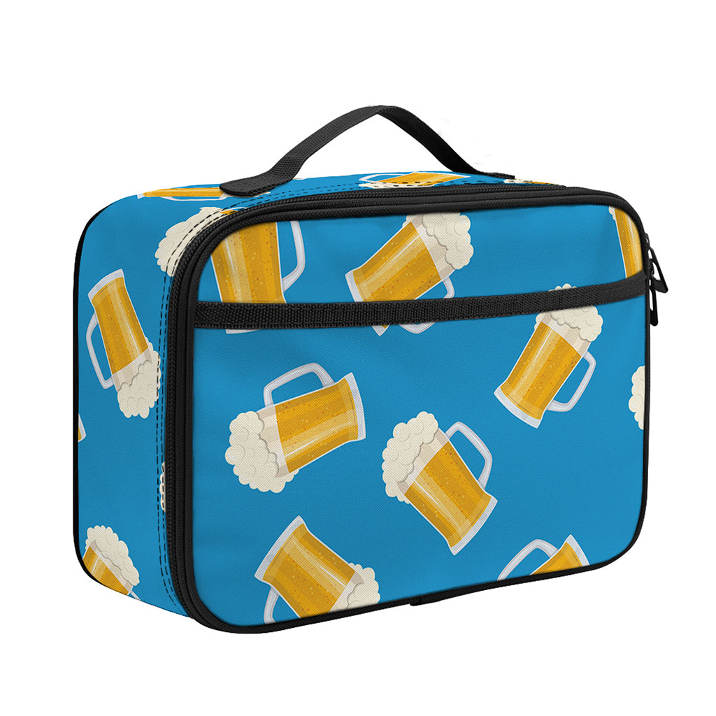 Mug Of Beer Pattern Print Portable Lunch Bag