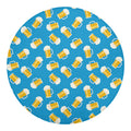 Mug Of Beer Pattern Print Round Blanket