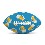 Mug Of Beer Pattern Print Rugby Ball