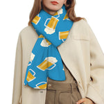 Mug Of Beer Pattern Print Scarf