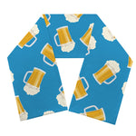 Mug Of Beer Pattern Print Scarf