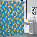 Mug Of Beer Pattern Print Shower Curtain