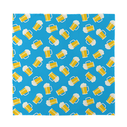 Mug Of Beer Pattern Print Silk Bandana