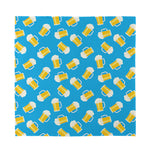 Mug Of Beer Pattern Print Silk Bandana