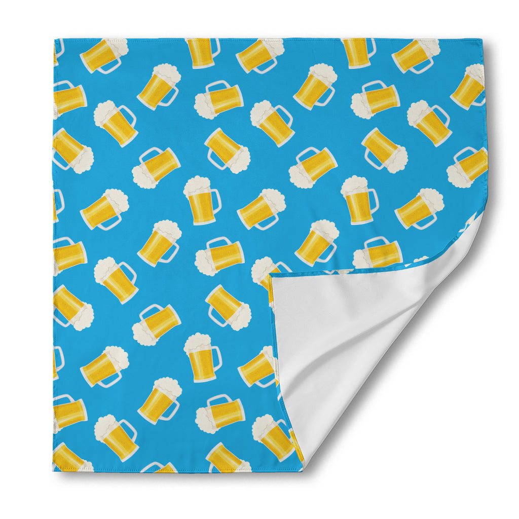 Mug Of Beer Pattern Print Silk Bandana