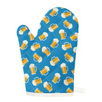 Mug Of Beer Pattern Print Single Oven Mitt