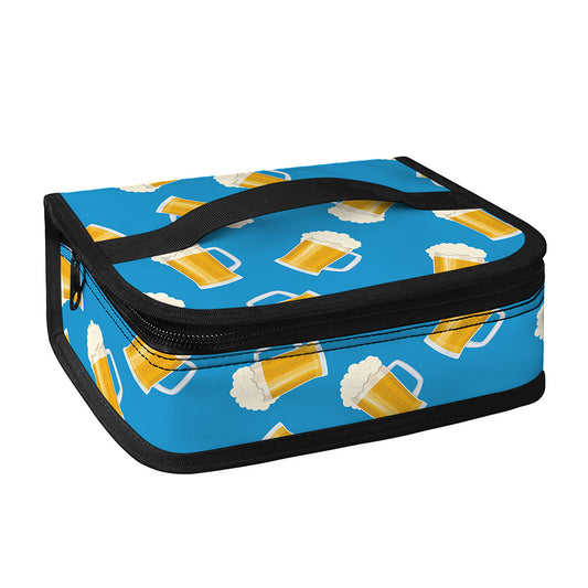 Mug Of Beer Pattern Print Small Lunch Bag