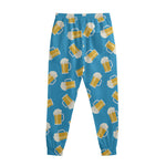 Mug Of Beer Pattern Print Sweatpants