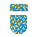 Mug Of Beer Pattern Print Toilet Lid And Tank Cover Set