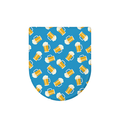 Mug Of Beer Pattern Print Toilet Lid Cover