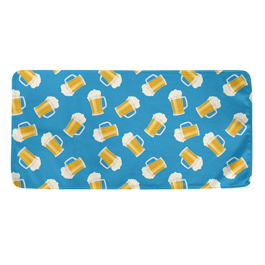 Mug Of Beer Pattern Print Towel