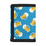 Mug Of Beer Pattern Print Trifold Wallet