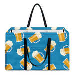 Mug Of Beer Pattern Print Utility Tote Bag