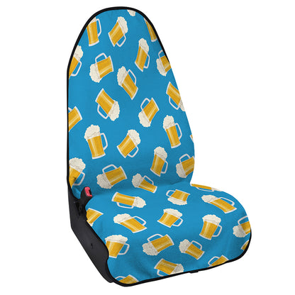 Mug Of Beer Pattern Print Waterproof Car Seat Cover