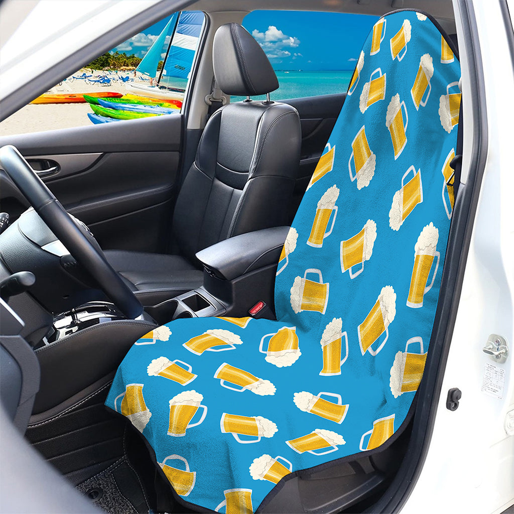 Mug Of Beer Pattern Print Waterproof Car Seat Cover