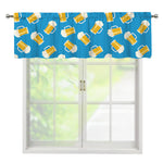 Mug Of Beer Pattern Print Window Valance