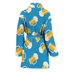 Mug Of Beer Pattern Print Women's Bathrobe