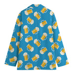 Mug Of Beer Pattern Print Women's Blazer