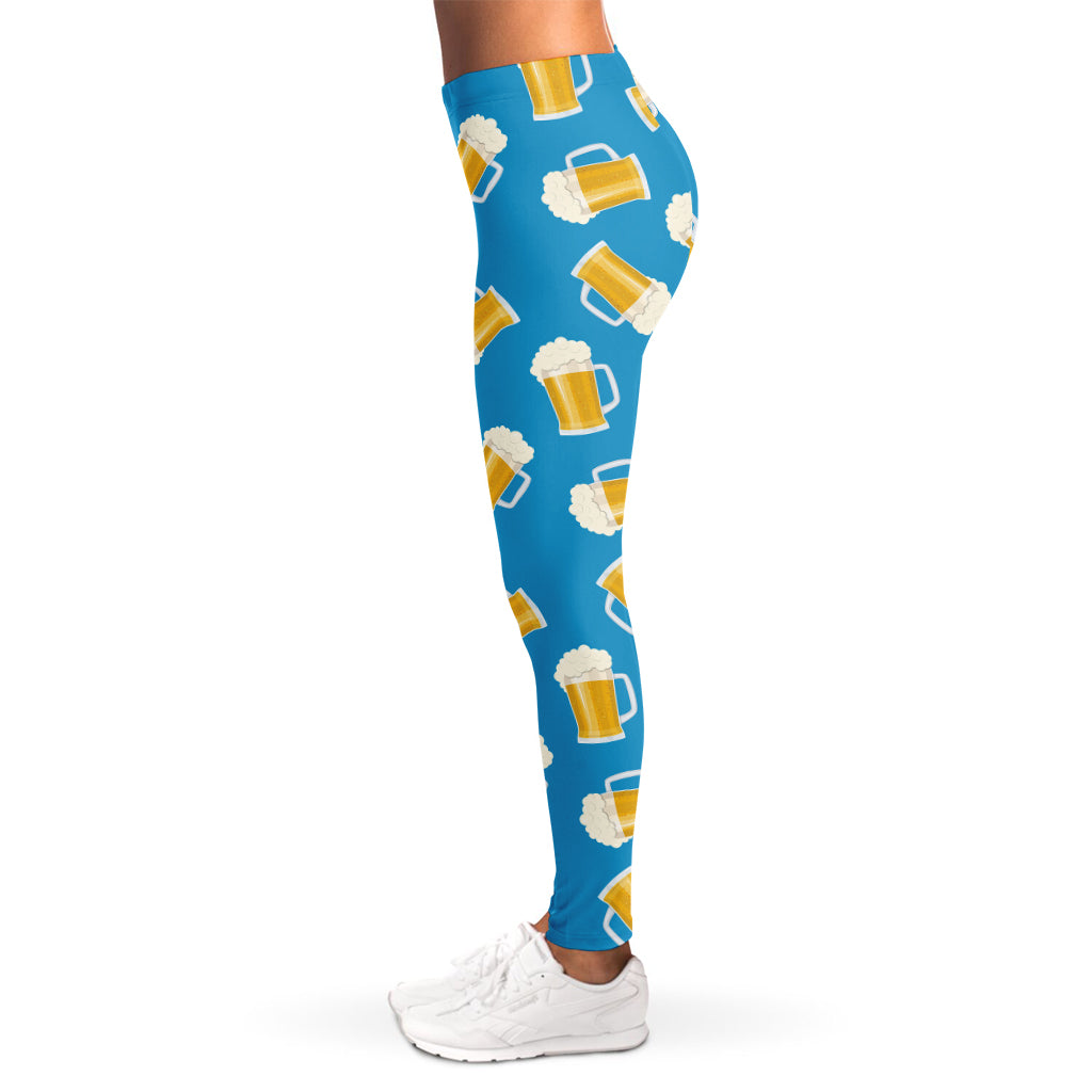Mug Of Beer Pattern Print Women's Leggings